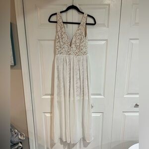 Lulu white lace dress
